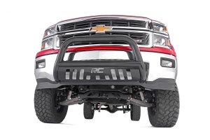 Chevrolet Suburban Bull Bar - Front - Rough Country - 3-inch Diameter Tubing, Corrosion Resistant - Black - '15-'20